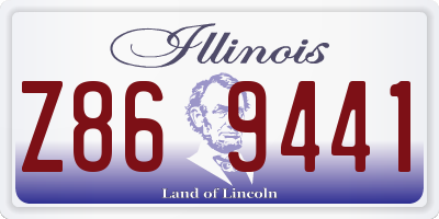 IL license plate Z869441
