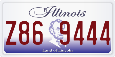 IL license plate Z869444