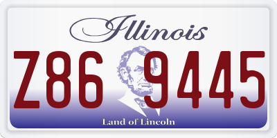 IL license plate Z869445