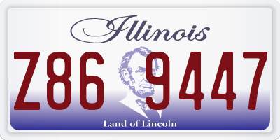 IL license plate Z869447