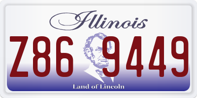 IL license plate Z869449