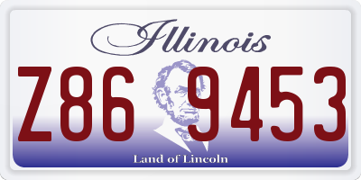 IL license plate Z869453
