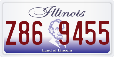 IL license plate Z869455