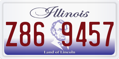 IL license plate Z869457