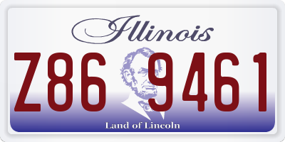 IL license plate Z869461
