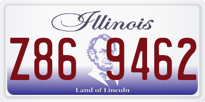 IL license plate Z869462