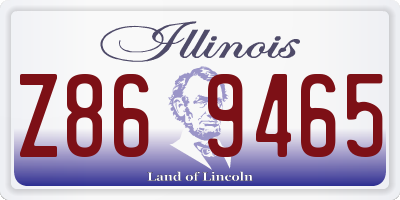 IL license plate Z869465