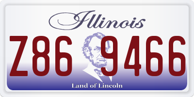 IL license plate Z869466