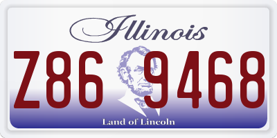 IL license plate Z869468