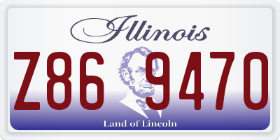 IL license plate Z869470