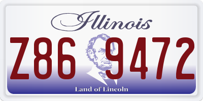IL license plate Z869472