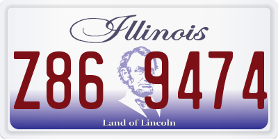 IL license plate Z869474