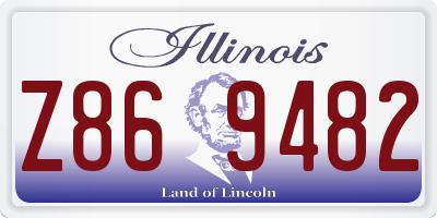 IL license plate Z869482