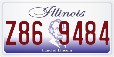 IL license plate Z869484