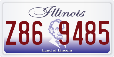 IL license plate Z869485