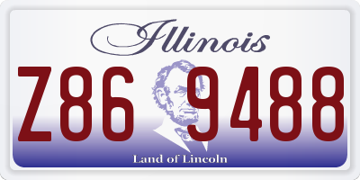 IL license plate Z869488