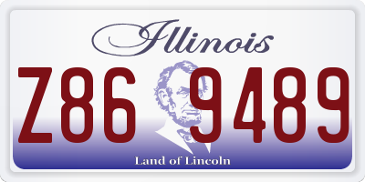 IL license plate Z869489