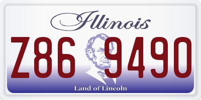 IL license plate Z869490