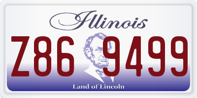 IL license plate Z869499