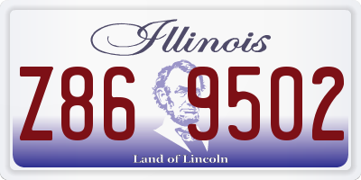 IL license plate Z869502
