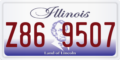 IL license plate Z869507