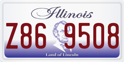 IL license plate Z869508