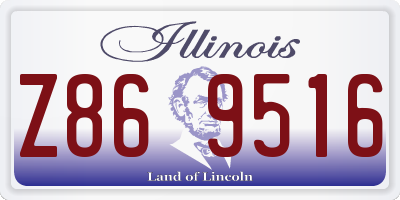 IL license plate Z869516