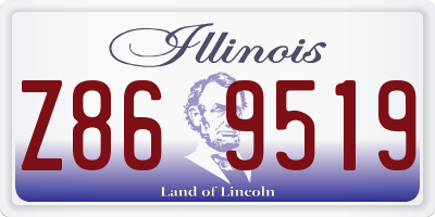 IL license plate Z869519