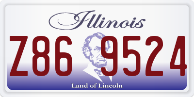 IL license plate Z869524