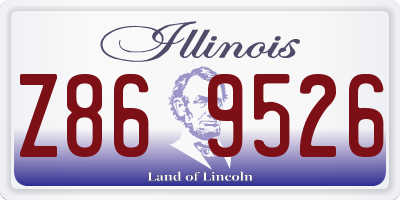 IL license plate Z869526