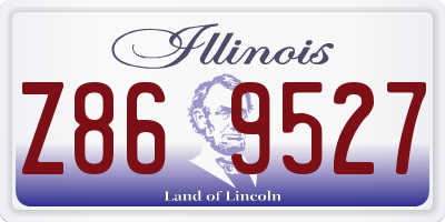 IL license plate Z869527