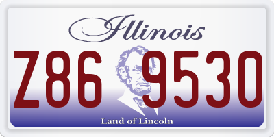 IL license plate Z869530