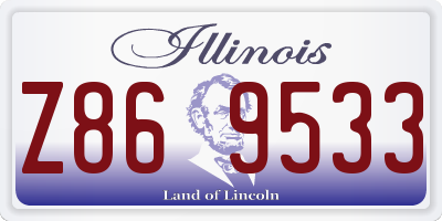 IL license plate Z869533