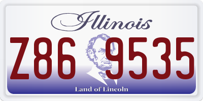 IL license plate Z869535