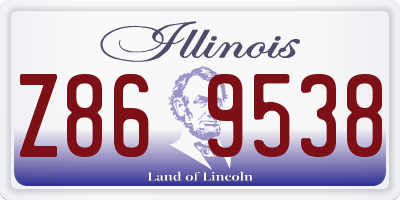IL license plate Z869538