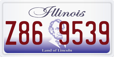 IL license plate Z869539