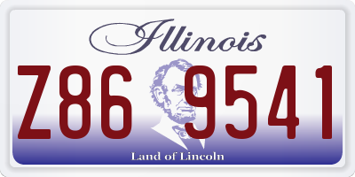 IL license plate Z869541