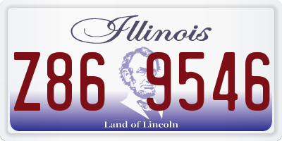 IL license plate Z869546