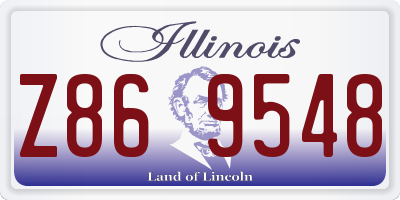 IL license plate Z869548
