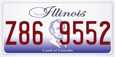 IL license plate Z869552