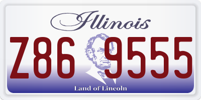 IL license plate Z869555