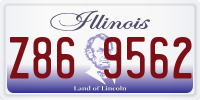 IL license plate Z869562