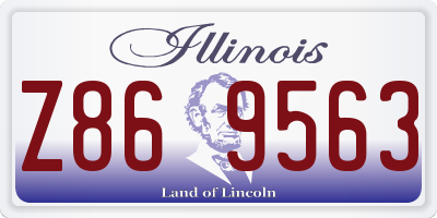 IL license plate Z869563