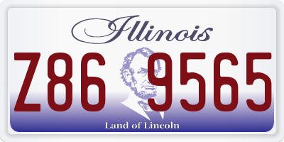 IL license plate Z869565