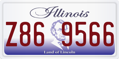 IL license plate Z869566