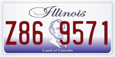 IL license plate Z869571
