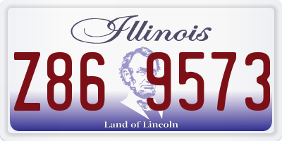 IL license plate Z869573
