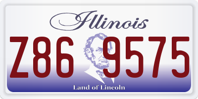 IL license plate Z869575