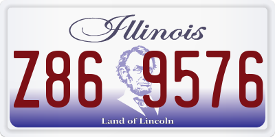 IL license plate Z869576