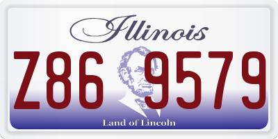 IL license plate Z869579